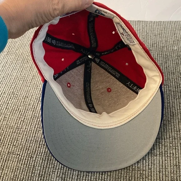 New Era Phillies wool baseball hat cap 59/50 only cap worn on field Philadelphia - Picture 9 of 17